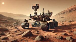 Mars rover Curiosity, AI-generated image
