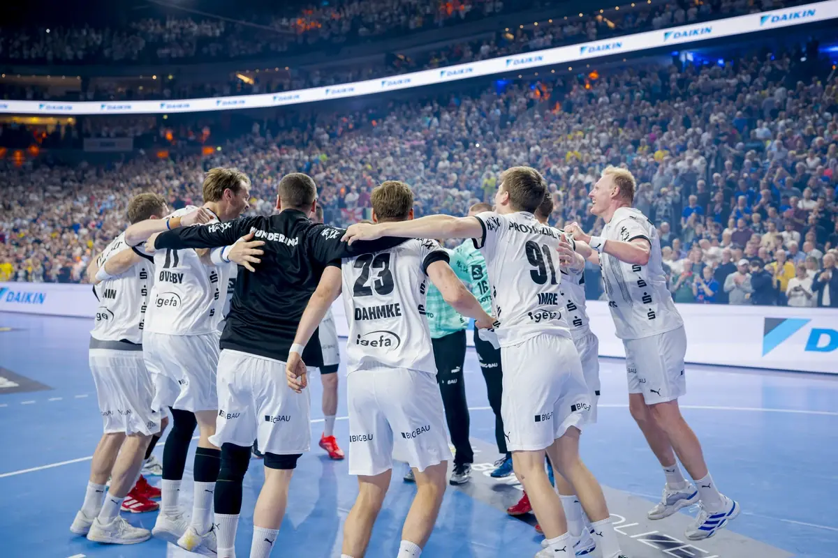 Handball Bundesliga with Daikin sponsor – match scene